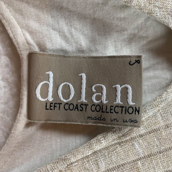 Dolan Left Coast Women's Sleeveless Ribbed Knit Ivory‎ Luna Midi Dress Sz S 8482 - Picture 2 of 7